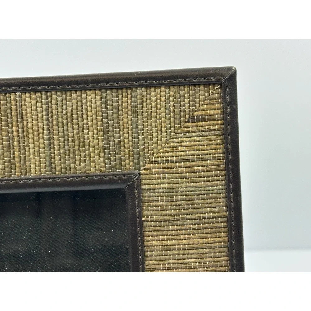Picture Frame Square Vintage 5 X 5 Brown Woven Texture Rattan-Like *Multiples*